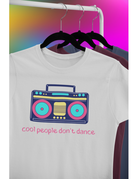 Cool people don't dance - Dámské tričko - Světle šedá L