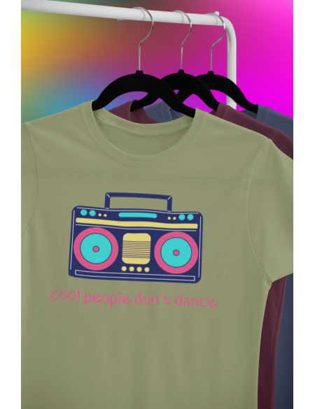 Cool people don't dance - Dámské tričko - Khaki XXL