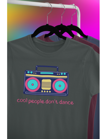 Cool people don't dance - Dámské tričko - Tmavě šedá M