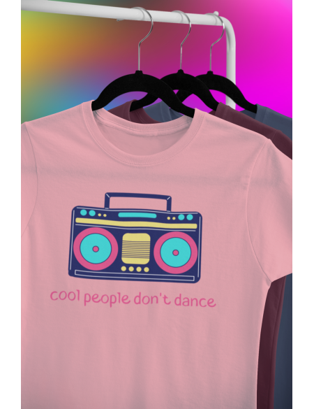 Cool people don't dance - Dámské tričko - Růžová M