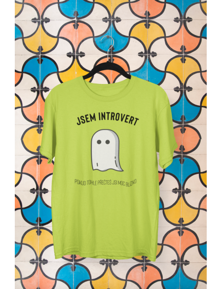 Jsem introvert - Dámské tričko - Apple green L