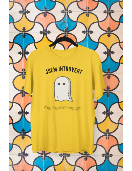 Jsem introvert - Dámské tričko - Žlutá XXL