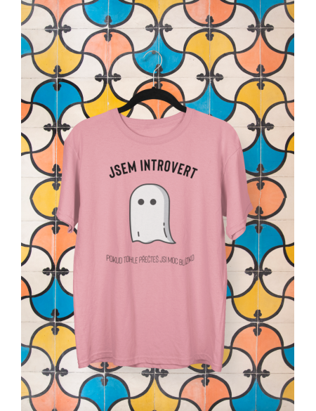 Jsem introvert - Dámské tričko - Růžová S