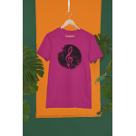 Houslový klíč - Dámské tričko - Fuchsia L