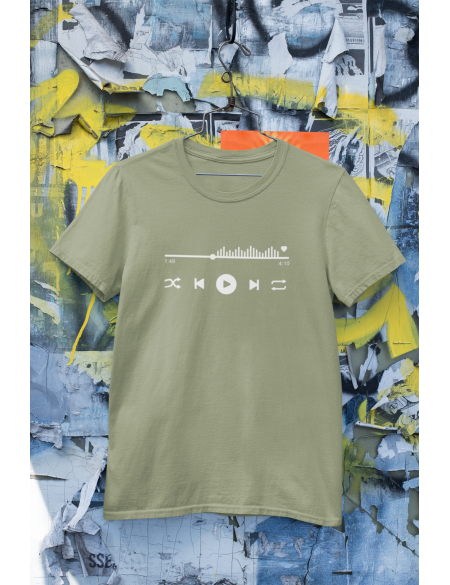 Přehrávač - Dámské tričko - Khaki XL