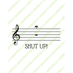 Shut up nota - Dámské tričko - Fuchsia S