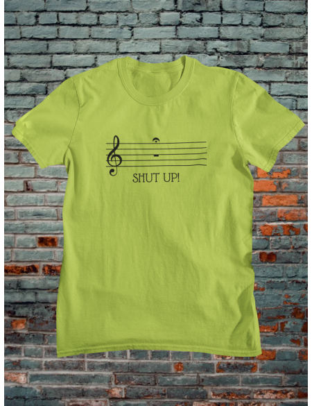 Shut up nota - Dámské tričko - Apple green XL