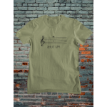 Shut up nota - Dámské tričko - Khaki XL