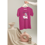 Time to be unicorn - Dámské tričko - Fuchsia XXL