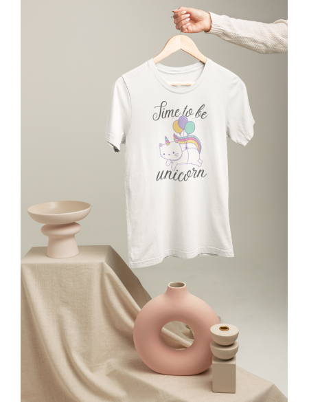 Time to be unicorn - Dámské tričko - Bílá S