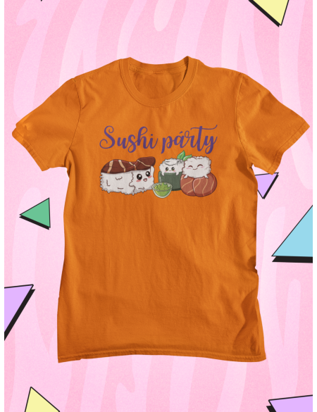 Sushi párty - Dámské tričko - Oranžová M