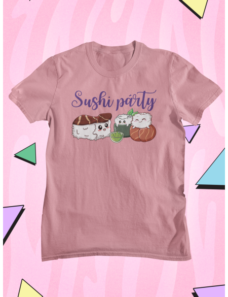 Sushi párty - Dámské tričko - Růžová S