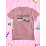 Sushi párty - Dámské tričko - Růžová XXL