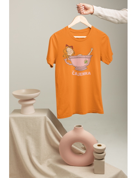 Čajenka - Dámské tričko - Oranžová