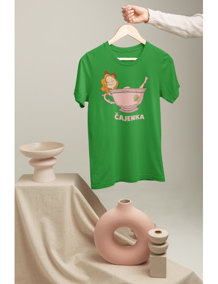 Čajenka - Dámské tričko - Zelená XXL
