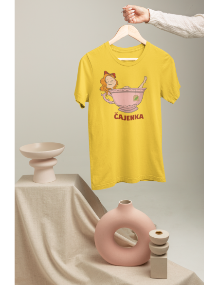 Čajenka - Dámské tričko - Žlutá